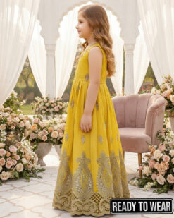 Alternative view of Rowsilk Maxi - Yellow Cutwork