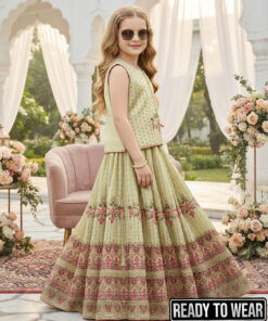 120924 Pista Green Luxury Lehenga