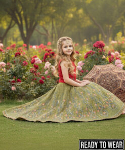 Alternative view of 111224 Red Green Lehenga