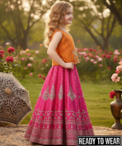 Alternative view of 100425 Orange Pink Lehenga