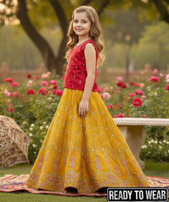 Alternative view of 140325 Red Musturd Lehenga