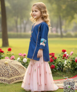 Alternative view of 200225 Silk Gharara Suit – Zing Tpink