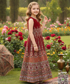 Alternative view of 180125 Shalmosh Maxi - Maroon