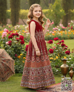 Alternative view of 180125 Shalmosh Maxi - Maroon