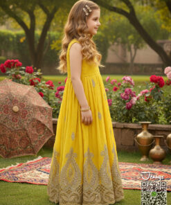 Alternative view of Rowsilk Maxi - Yellow Cutwork