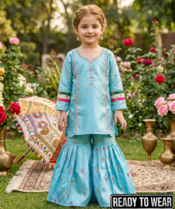 200225 Silk Gharara Suit – Ferozi