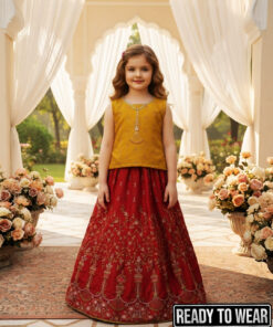 Alternative view of 140325 Musturd Red Lehenga