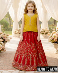 Alternative view of 140325 Musturd Red Lehenga