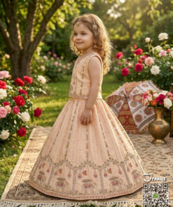 Alternative view of 140226 Elephent - Peach Lehenga Junior