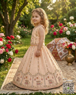Alternative view of 140226 Elephent - Peach Lehenga Junior