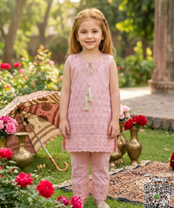 Chickenkari Trouser Shirt - Baby Pink
