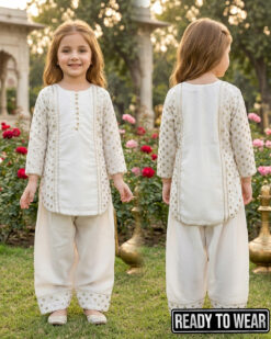 151026 Farshi Shalwar White