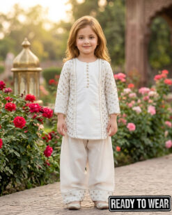 Alternative view of 151026 Farshi Shalwar White