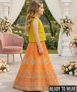 Alternative view of 150126 Dhani Orangi Lehenga