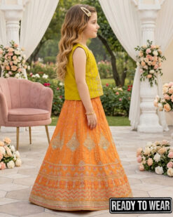 Alternative view of 150126 Dhani Orangi Lehenga
