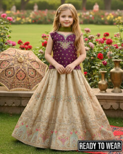 160925 Purple Gold Lehenga