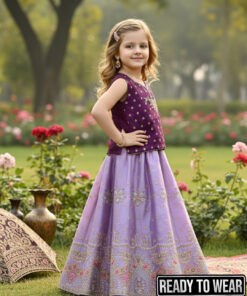 Alternative view of 160925 Purple Lavendor Lehenga