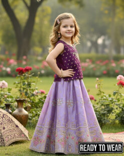 Alternative view of 160925 Purple Lavendor Lehenga