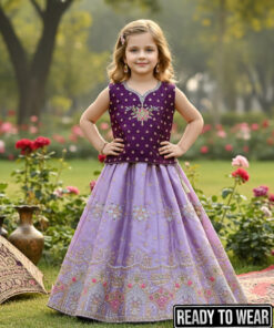 160925 Purple Lavendor Lehenga