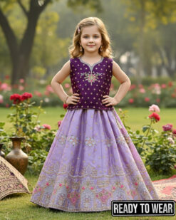160925 Purple Lavendor Lehenga
