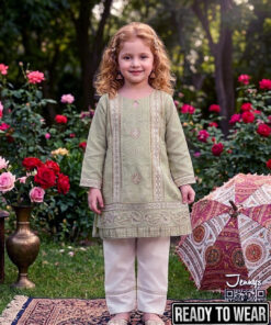 Cotton Trouser Kameez - Olive