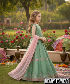 Alternative view of 291225 Light - Pista Lehenga