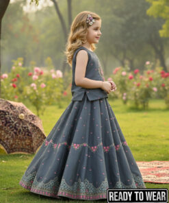 Alternative view of 291225 Light - Grey Lehenga