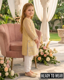 Alternative view of Cotton Trouser Kameez - Offwhite