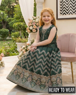 021225 Zigzag Kaigreen Lehenga