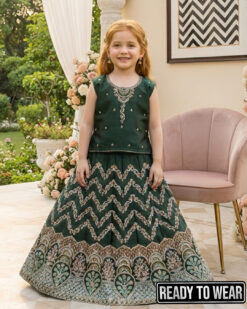 Alternative view of 021225 Zigzag Kaigreen Lehenga
