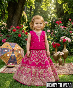 130426 Pink Zigzag Lehenga