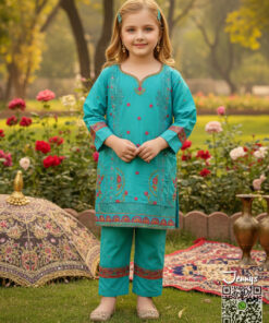 Bareeza Lawn Embroided with Rihenstone Work, Trouser Kameez