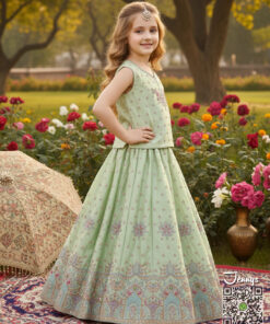 Alternative view of 160925-3 Bilal Pista Lehenga
