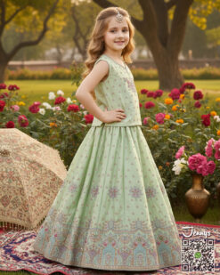 Alternative view of 160925-3 Bilal Pista Lehenga