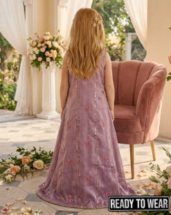 Alternative view of 021026 | Saffon Squence | Front open Maxi | Lavendor